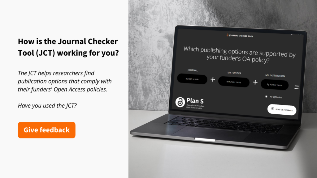 Journal Checker Tool (JCT): user feedback survey